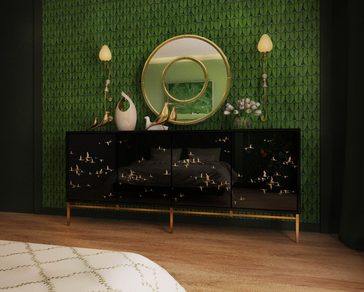 Спальня с испанским солнцем