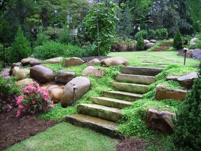 Photo of a traditional backyard full sun garden in Atlanta.