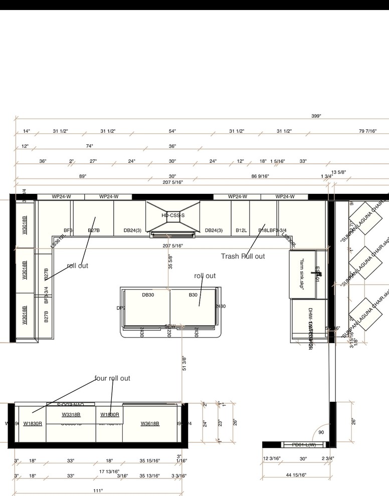 Layout + prep sink in island?
