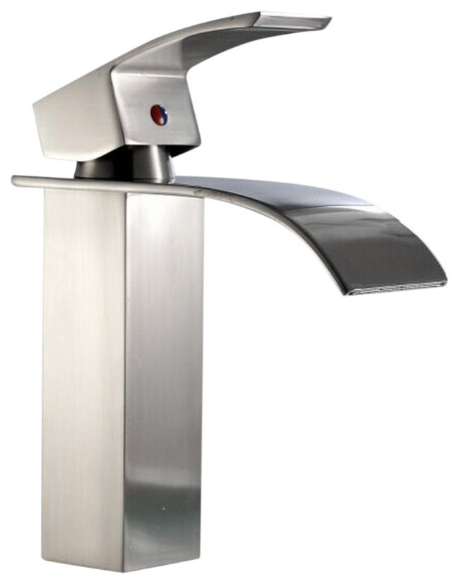 Kamloops Stainless Steel Bathroom Sink Faucet Contemporary Bathroom