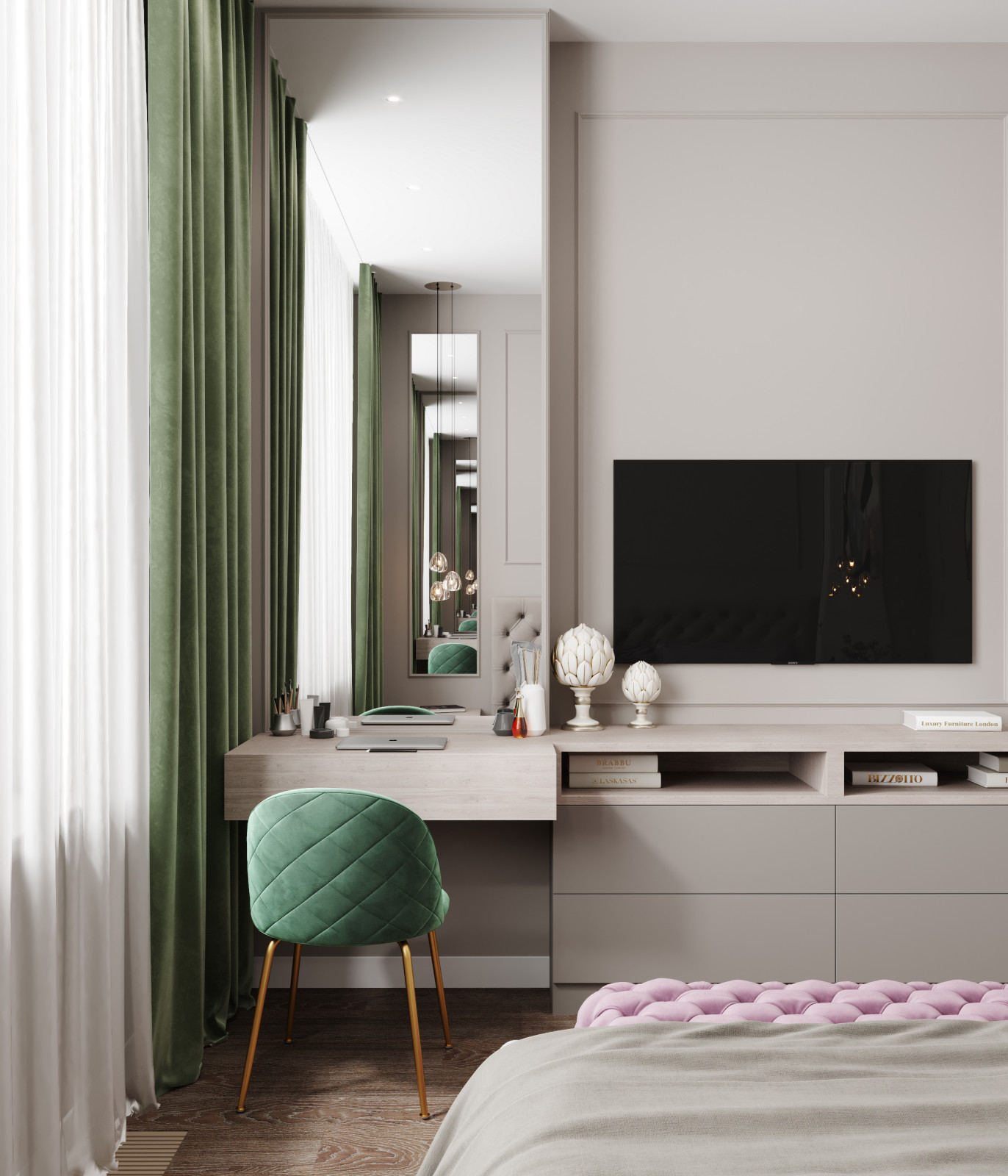 Квартира 73 кв. м. в современном стиле Новочерёмушкинская 17