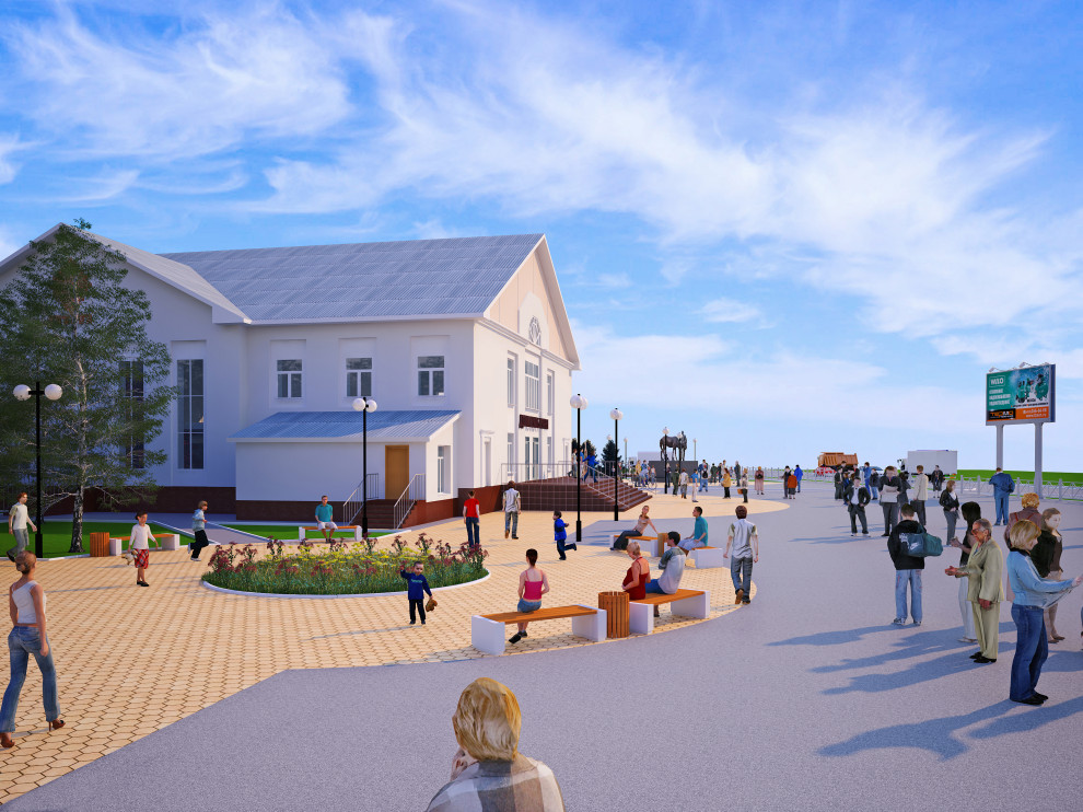 Проект благоустройства территории около Дома Культуры