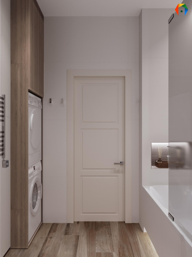 Серебрякова. Дизайн-проект трешки с кухней-гостиной