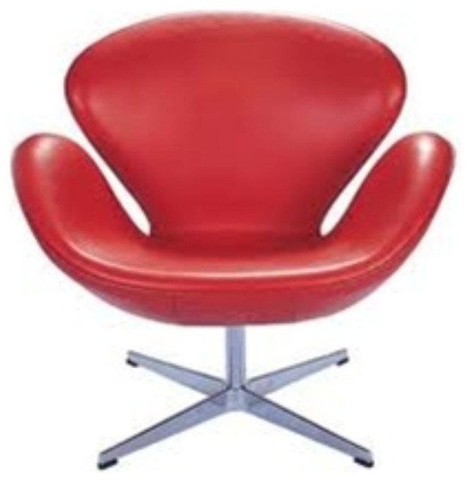 Sandhamn Chair in Red Italian Leather