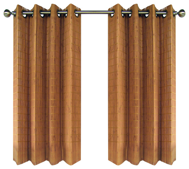 bamboo pattern curtain panels