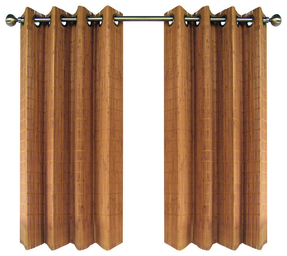 Suite 109 Sage Green Satin Brocade Asian Bamboo Curtains Drapes Rod Pocket 42x84 