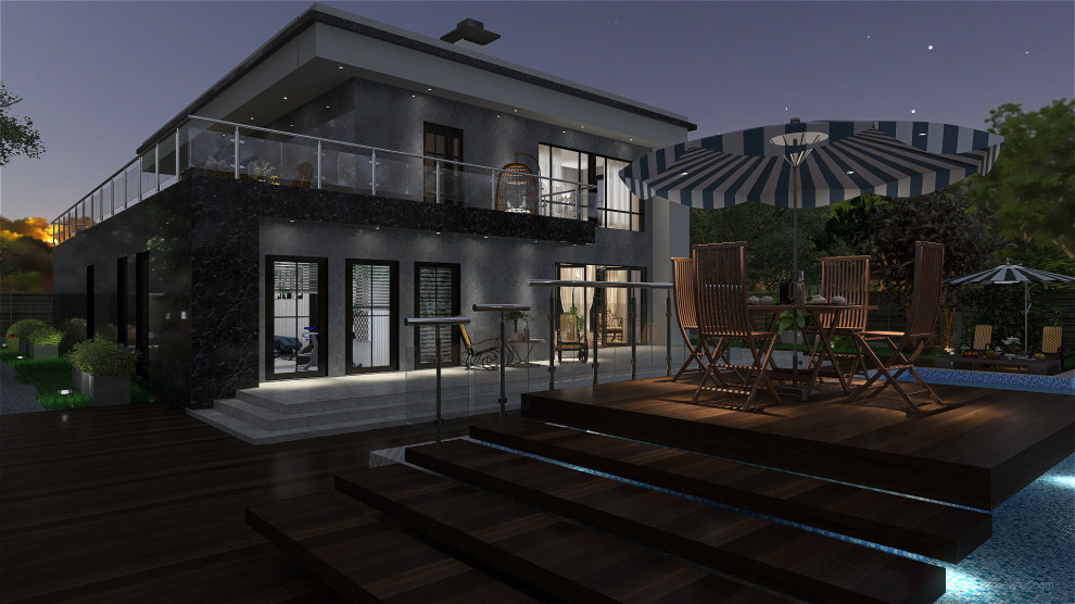 Коттедж 2-эт_ интерьер +экстерьер