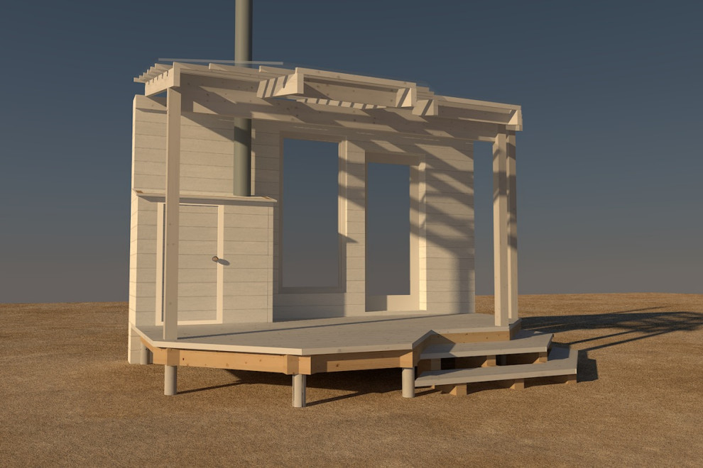 Терраса на валунах