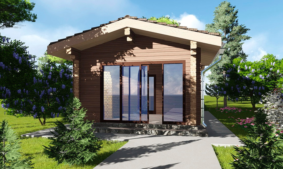 Баня из профилированного бруса.