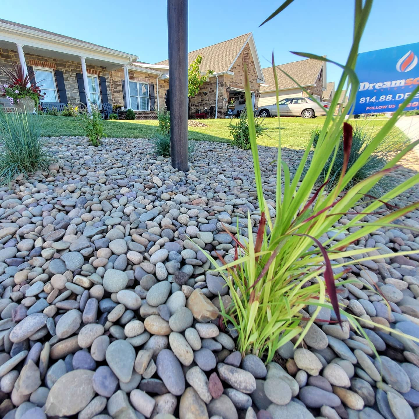 Landscaping with River Rock