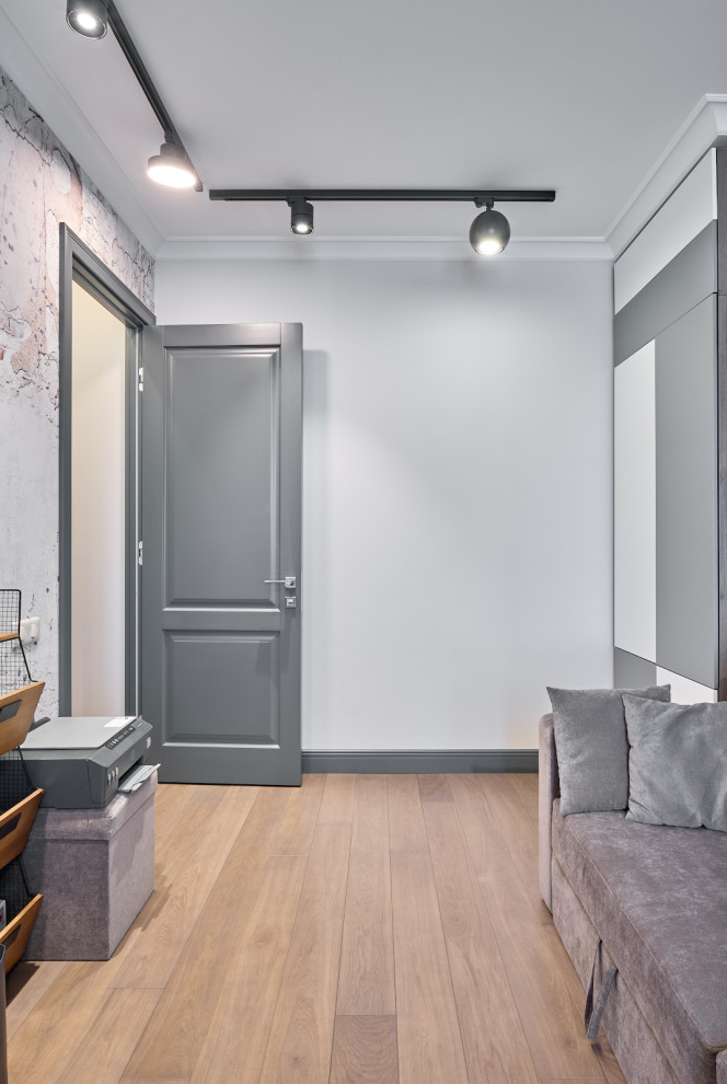 Квартира в серо-белых тонах