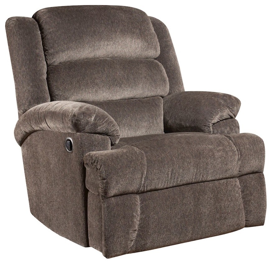 Offex Big and Tall 350 Lb. Capacity Aynsley Charcoal Microfiber Rocker