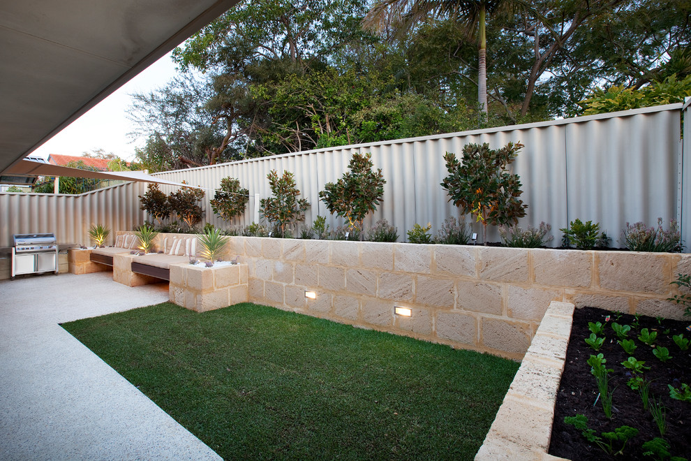 This is an example of a mediterranean home design in Perth.