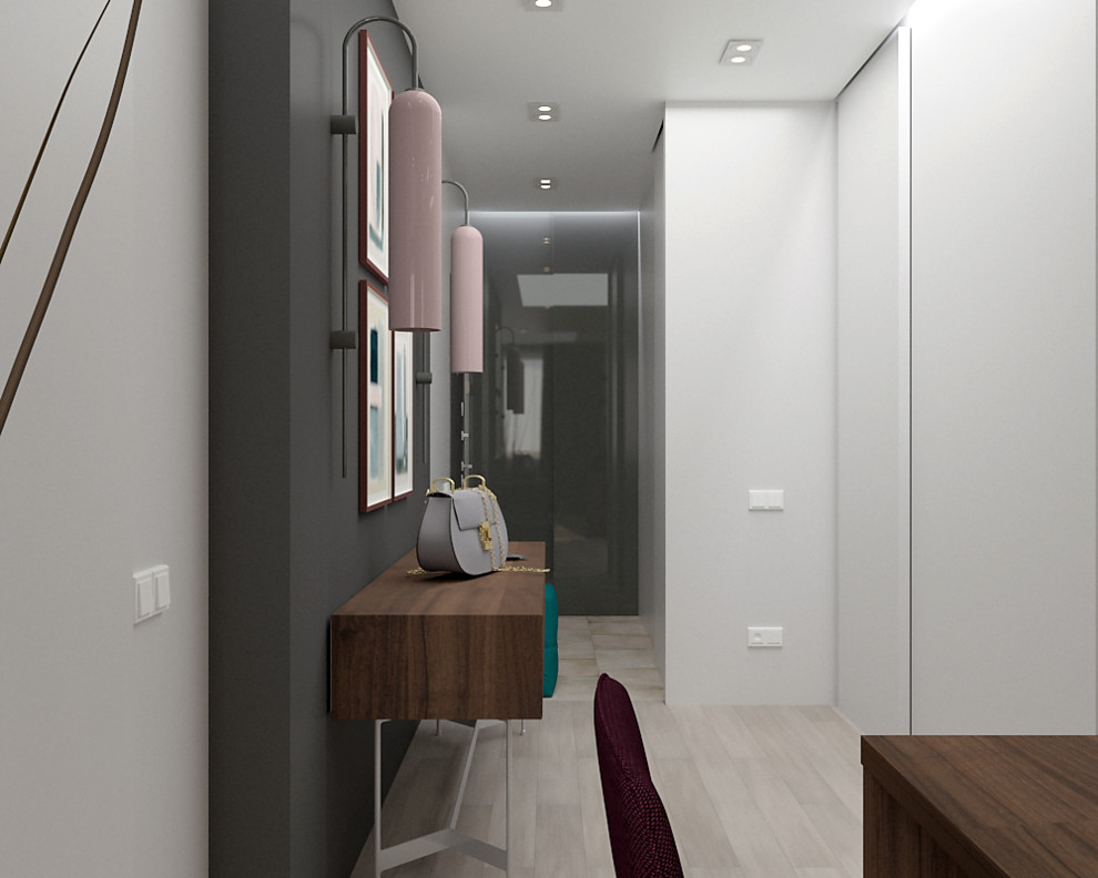 Дизайн проект однокомнатной квартиры для молодой девушки