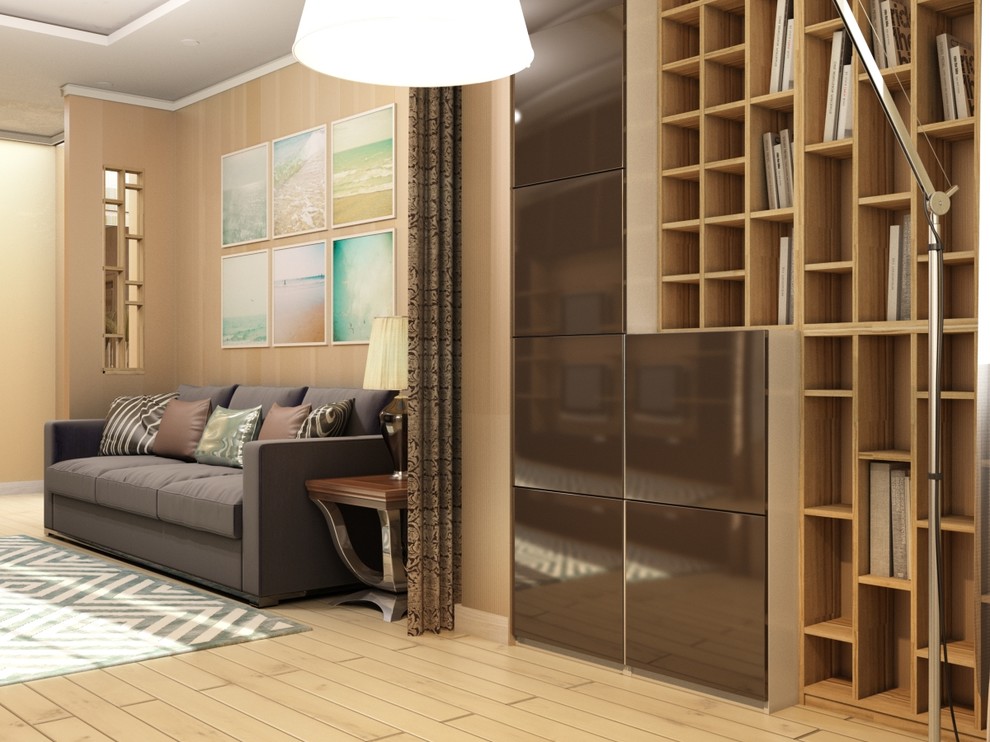 Гостиная совмещенная с лоджией