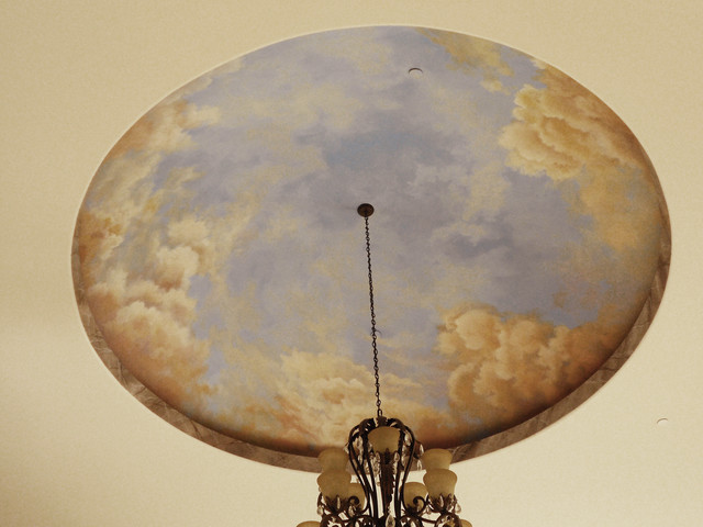 Murals Stencil Ceiling Designs Traditional Hall Los