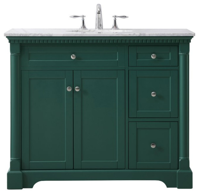 Elegant VF53042GN 42" Single Bathroom Vanity Set, Green