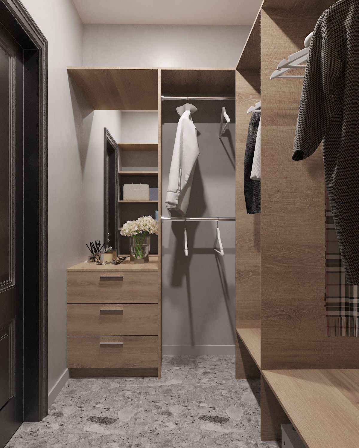 Дизайн-проект интерьера квартиры в г.Владивостоке ЖК "Алые паруса"