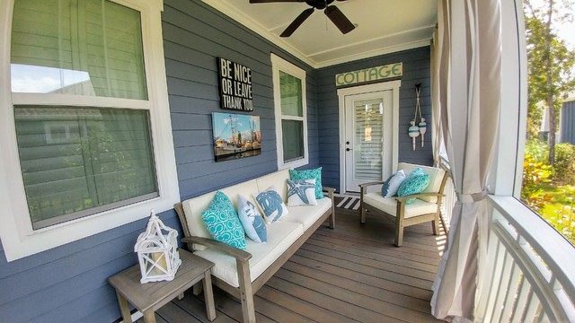 Rear Porch The Seagull Cottage At The Cottages At Ocean Isle