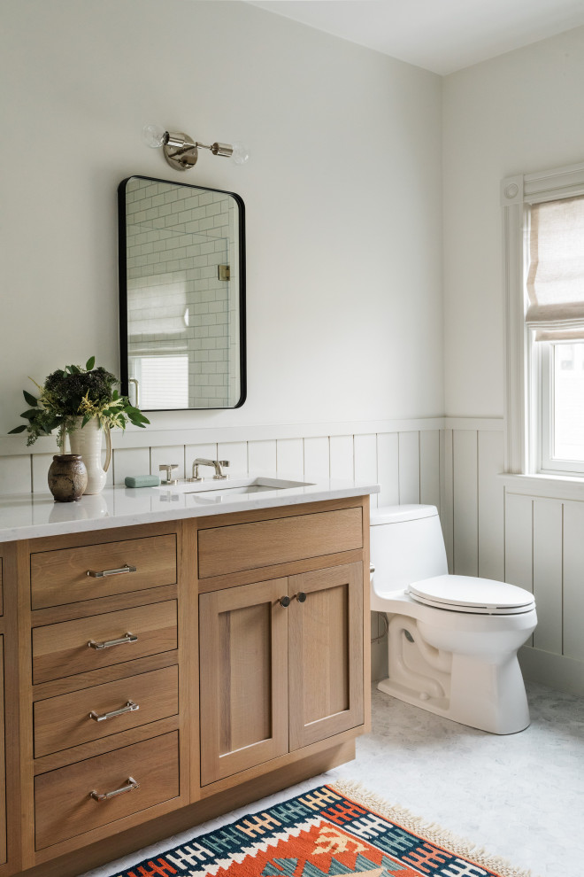 Inspiration for a transitional bathroom in Boston.