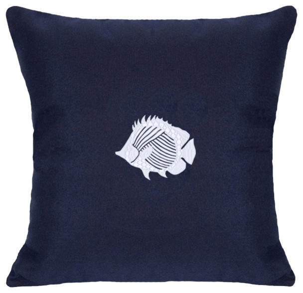 Sunbrella Tropical Fish Pillow by Nantucket Bound Beach Style