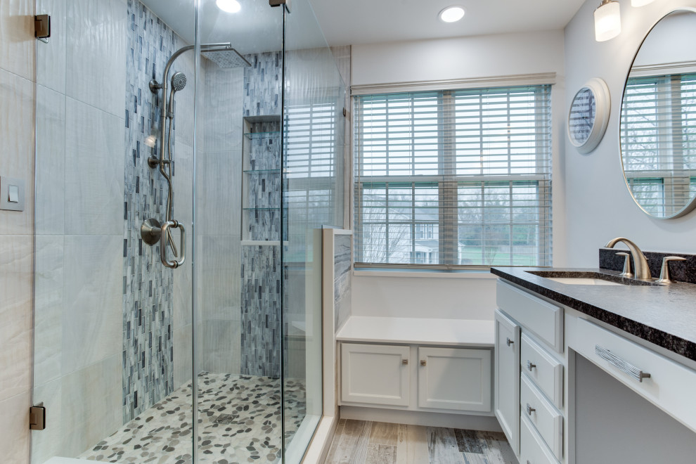 Transitional Primary Bathroom Design Mechanicsville, MD Transitional