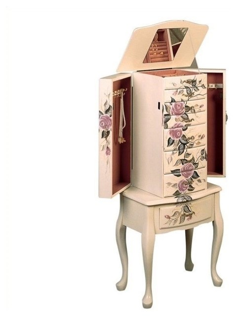 Hand Painted Jewelry Armoire
