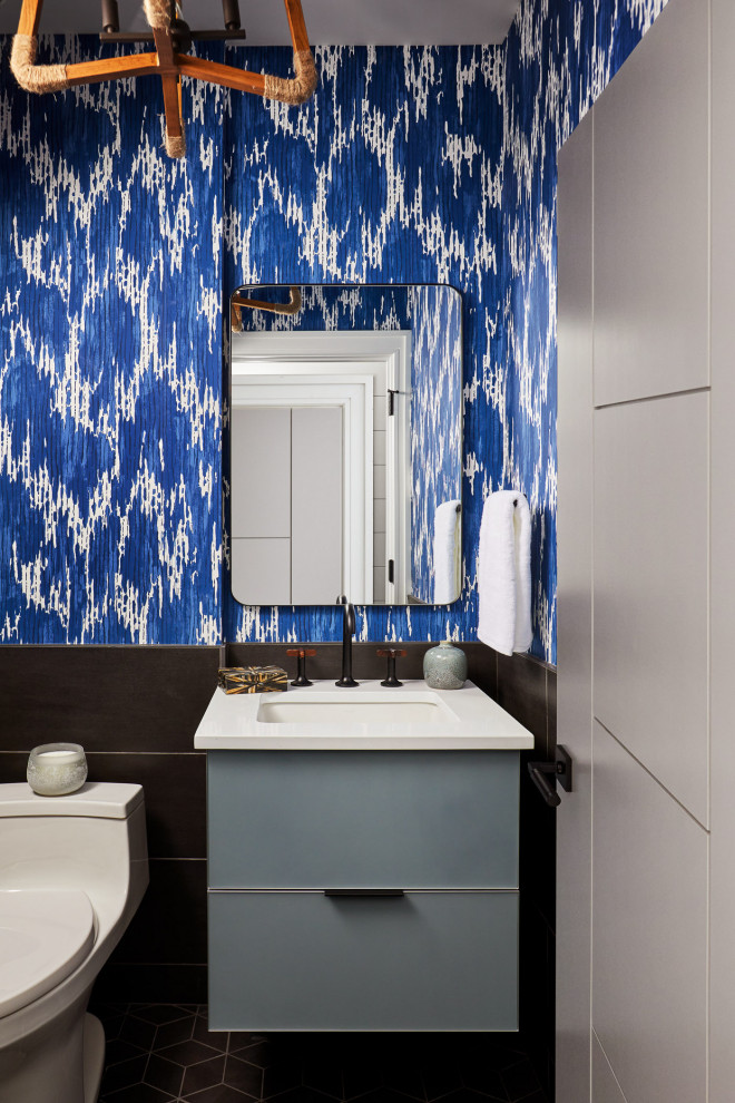 Coastal Path - Beach Style - Powder Room - Philadelphia - by The Summer ...