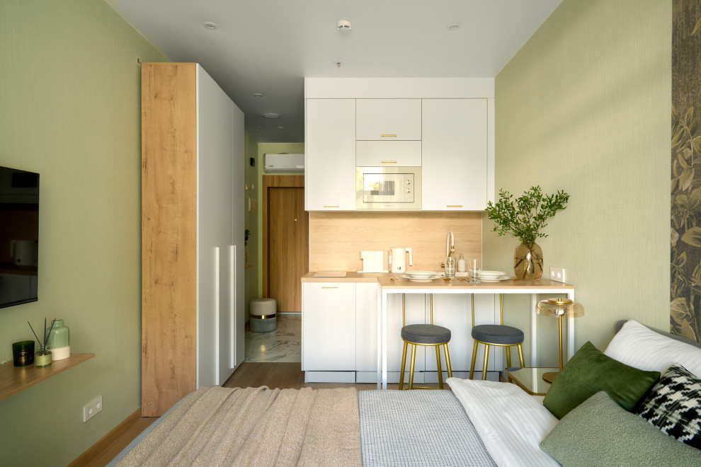 Квартира — студия по дизайн проекту Екатерины Тагировой. Санкт-Петербург