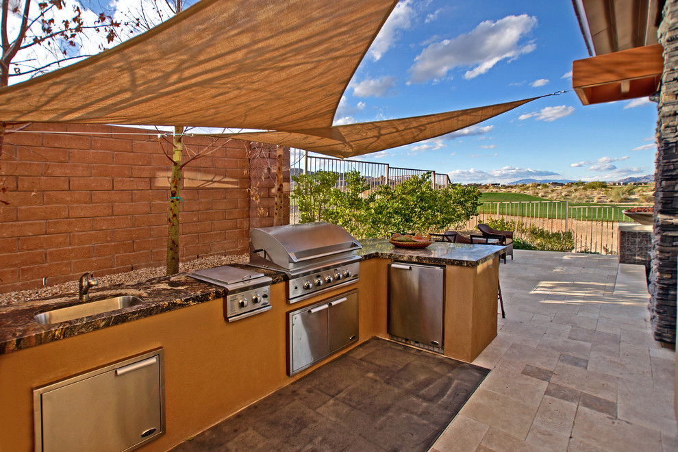 Santos Residence Contemporary Patio Las Vegas by Pinnacle