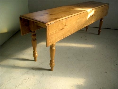 Reclaimed Barn Wood Oak Drop Leaf Table