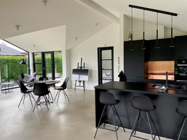 Fritidshus modern-family-room