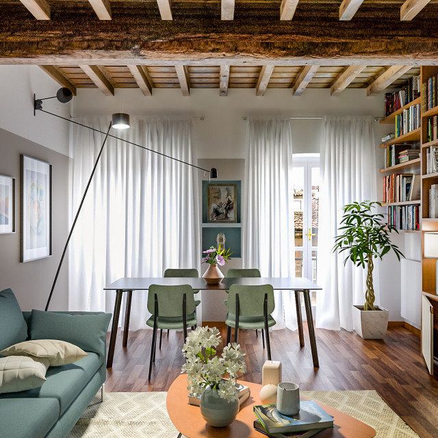 Antico e moderno nel cuore della citt&agrave; - Progetto in corso contemporary-dining-room