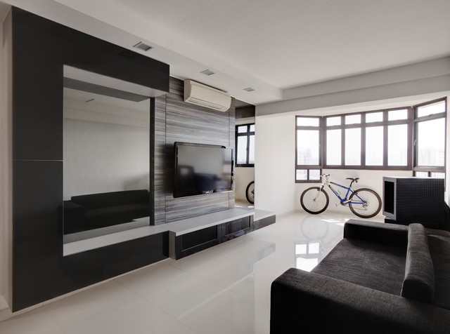 sleek minimalist * living room - modern - living room - singapore