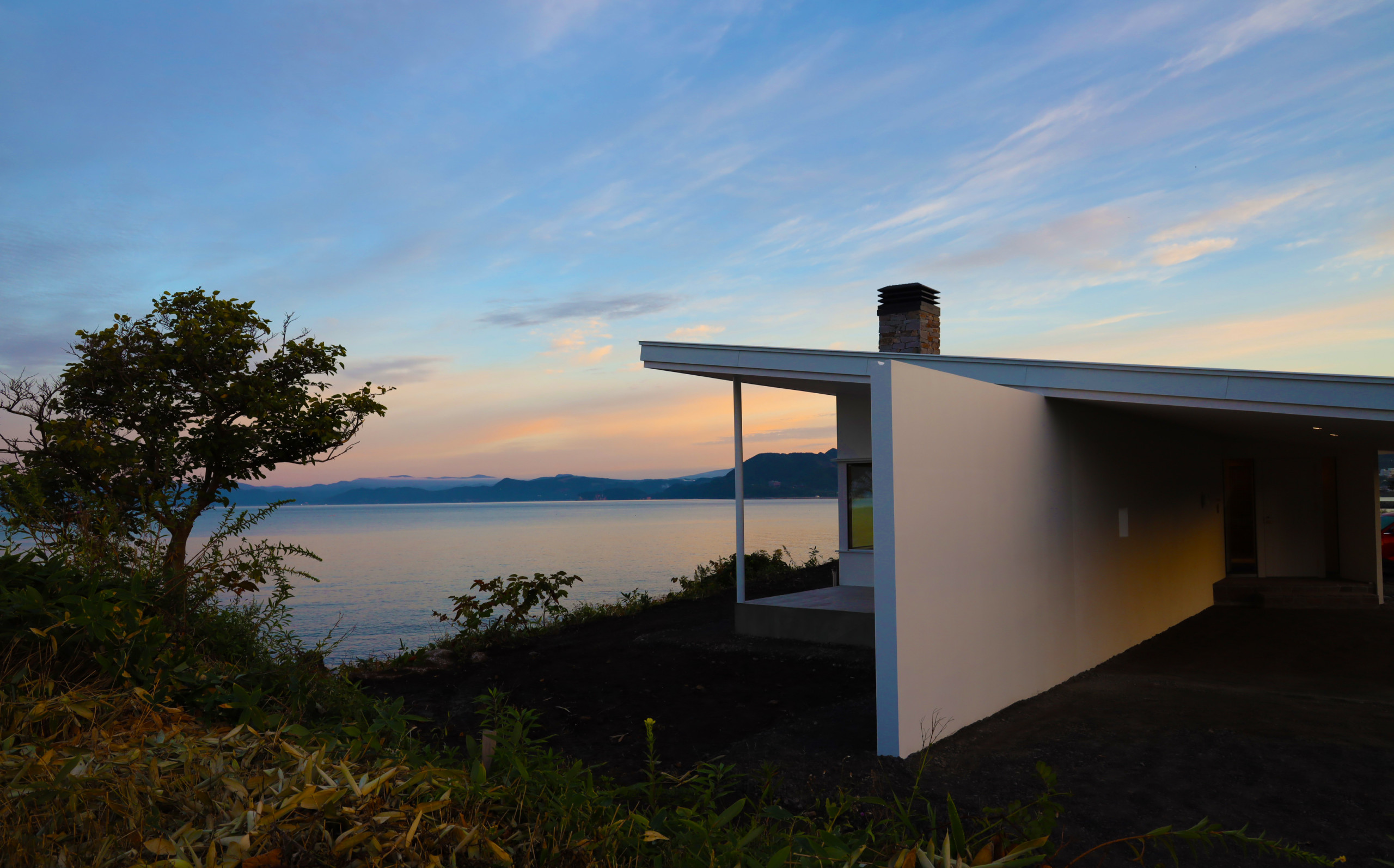 噴火湾を望む家