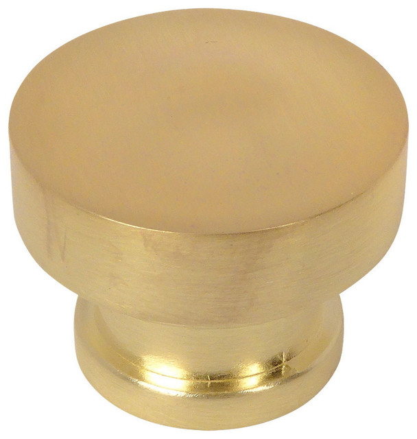 Cosmas 704BB Brushed Brass Round Contemporary Knob Transitional And Drawer