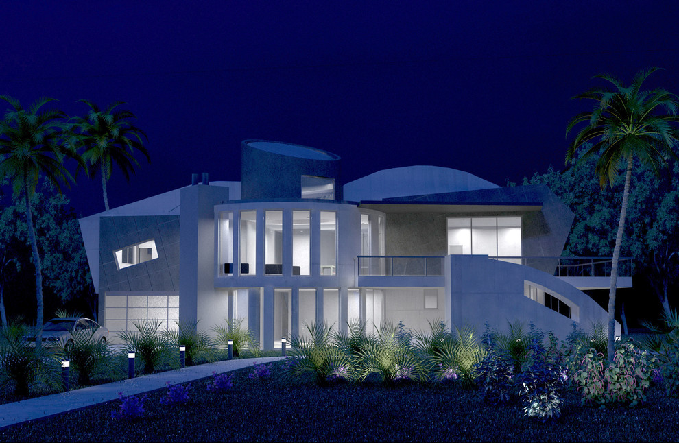Design ideas for a contemporary exterior in Orlando.