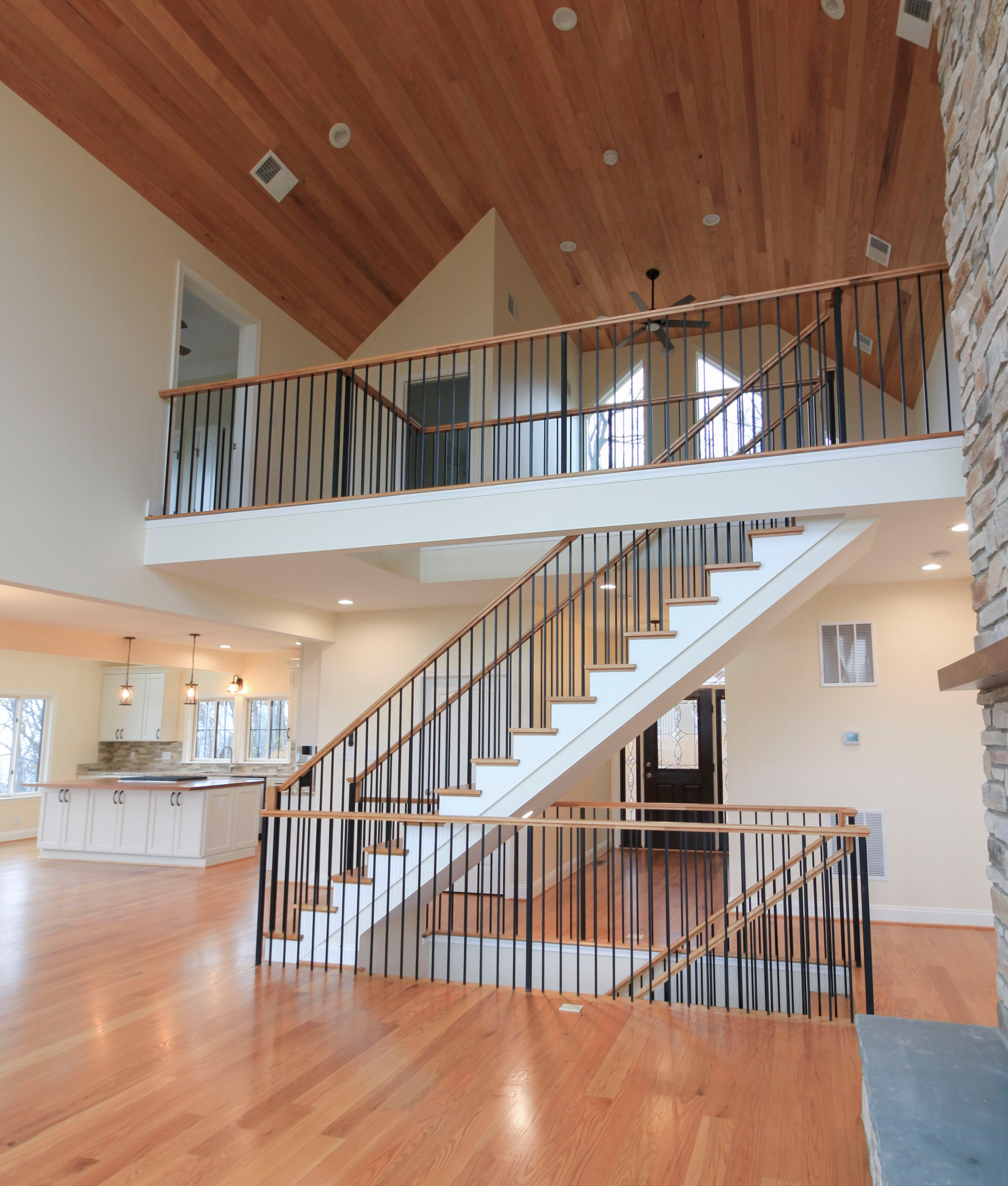 97_Airy Straight-Floating Staircase in Transitional-Mountain Home, Luray, VA 228