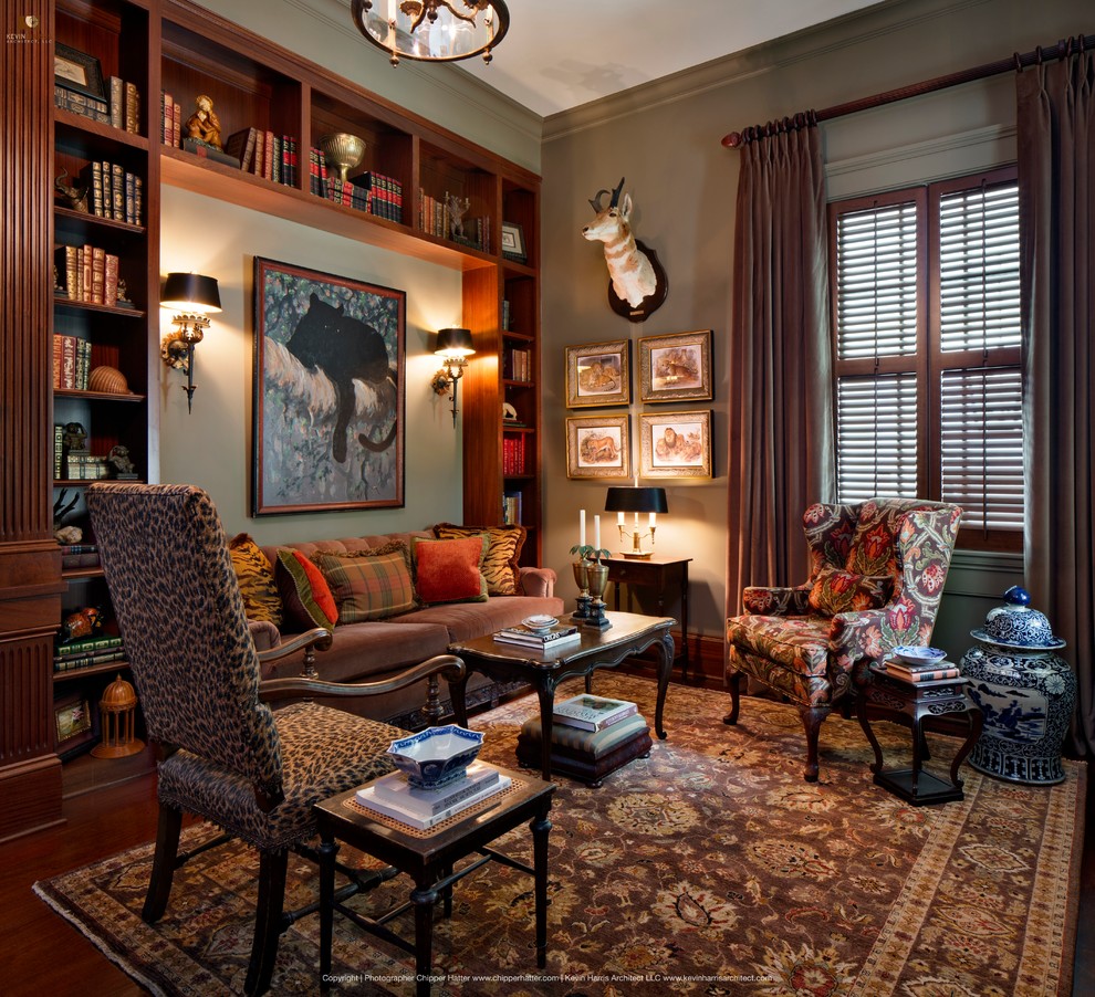 St. Charles Traditional Home Office New Orleans by Kevin L
