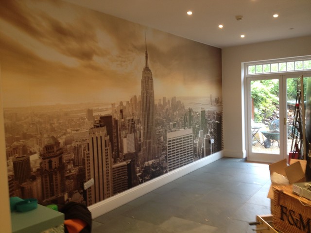 New York Skyline Digital Wallpaper Mural Modern