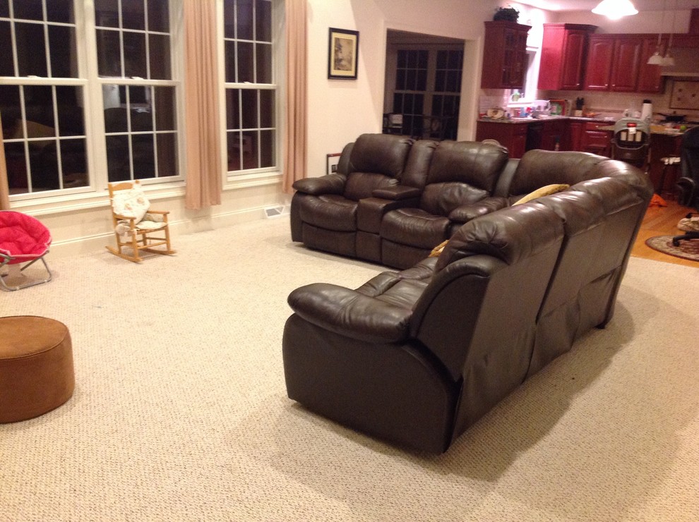 How to make a cozy family room with high ceiling