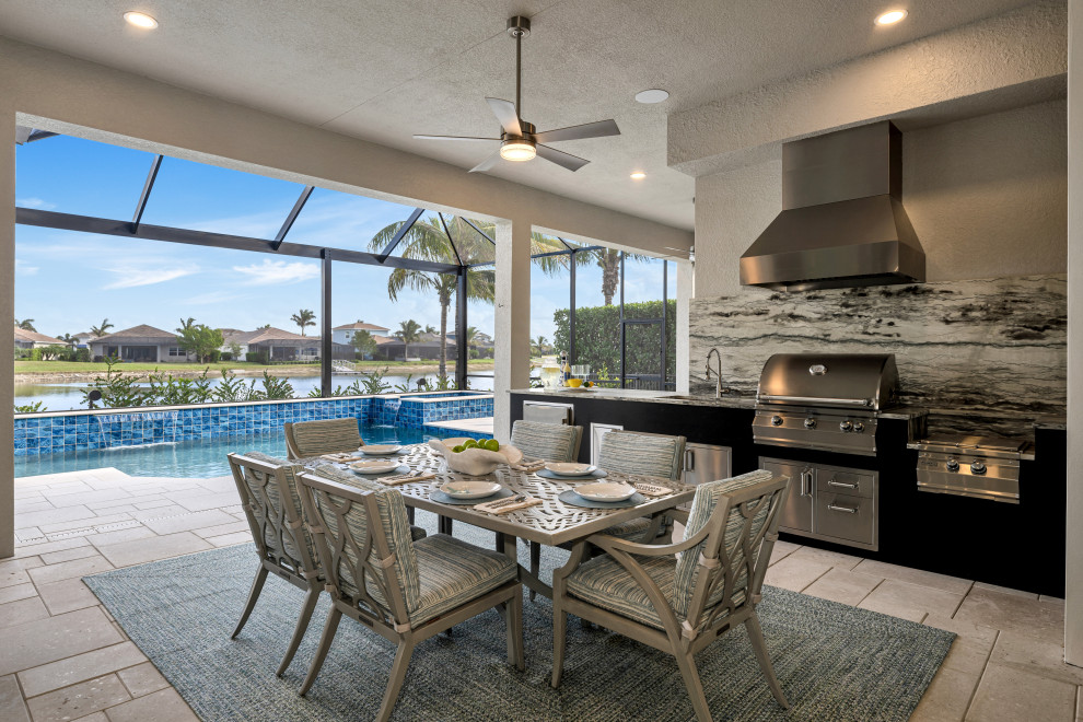 Inspiration for a transitional patio remodel in Miami