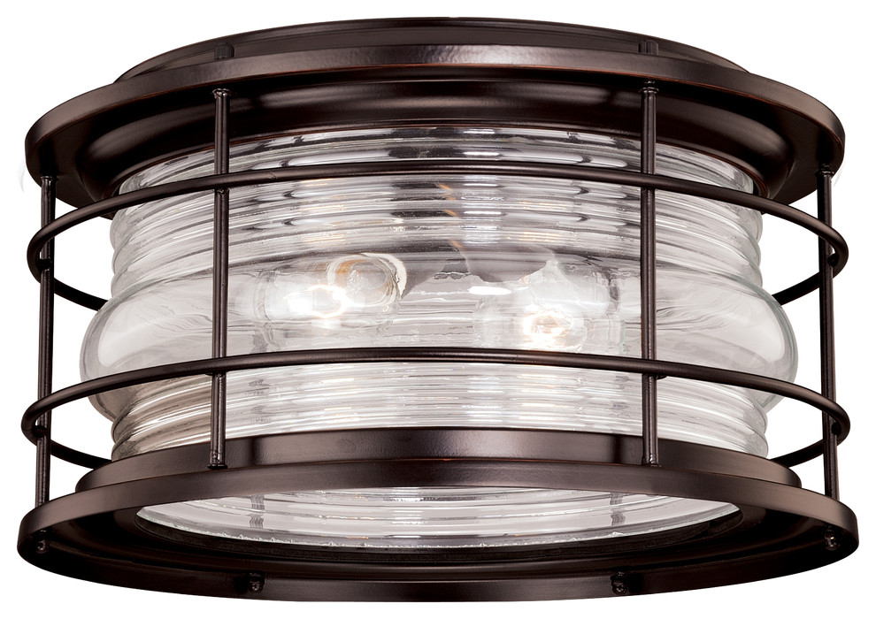 Hyannis 12 5 8 Outdoor Flush Mount Light Burnished Bronze