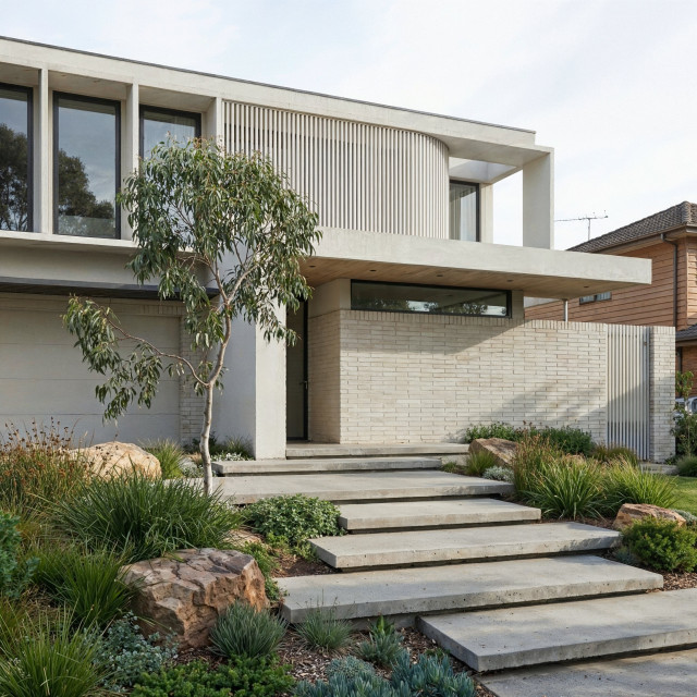 Canopy House modern-fasad