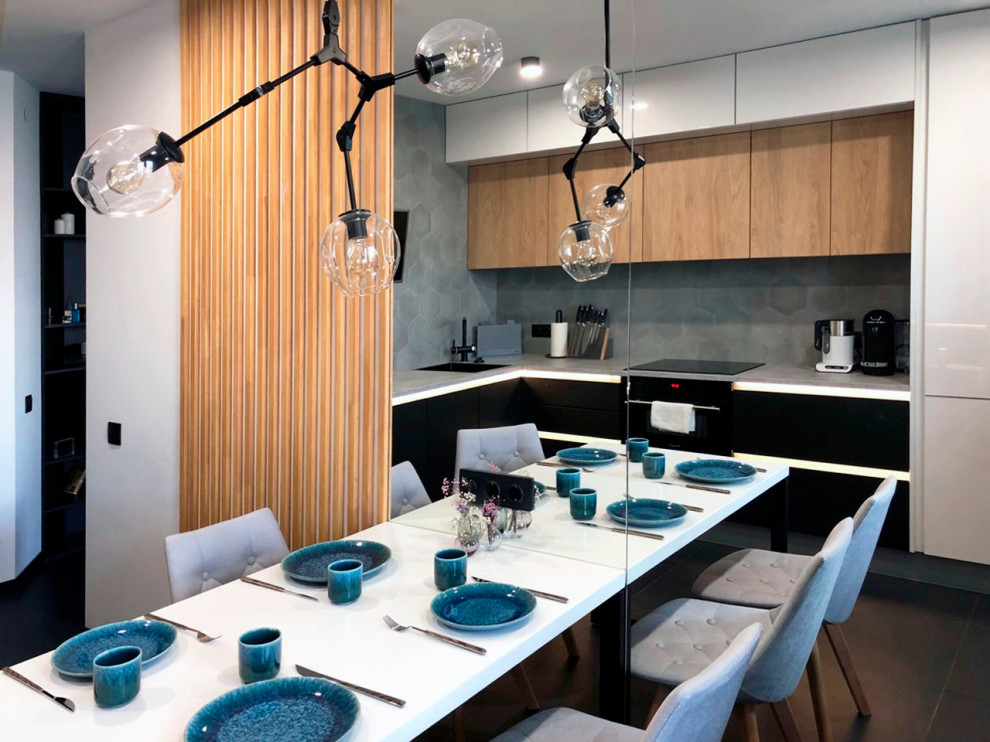 Строгий интерьер однокомнатной квартиры