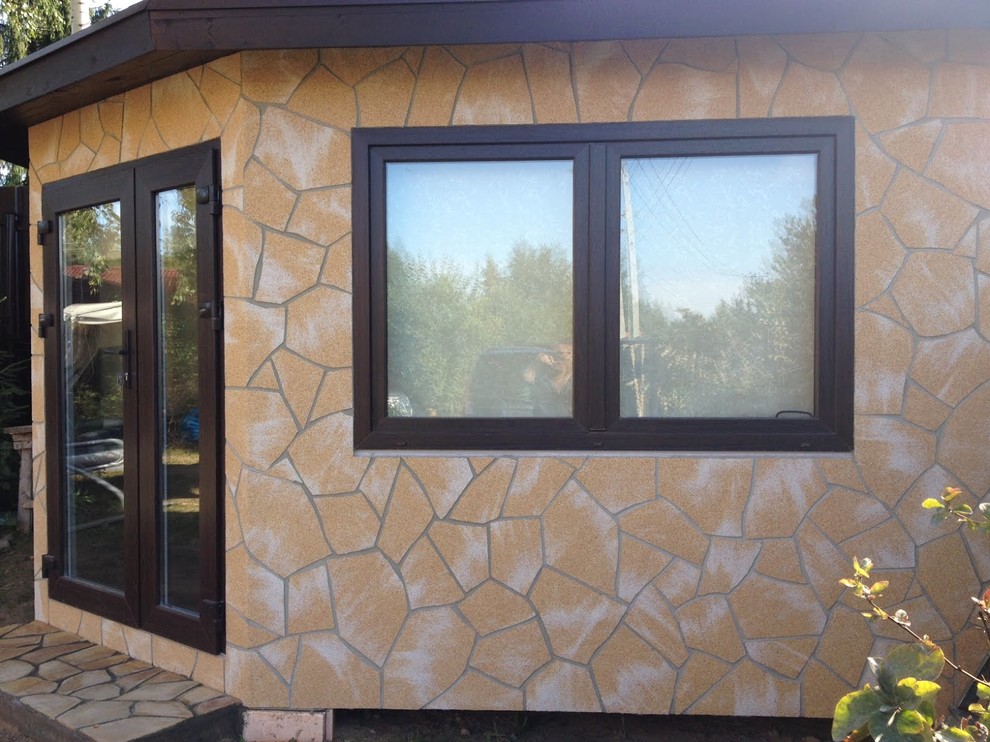 Фасад с гибким камнем