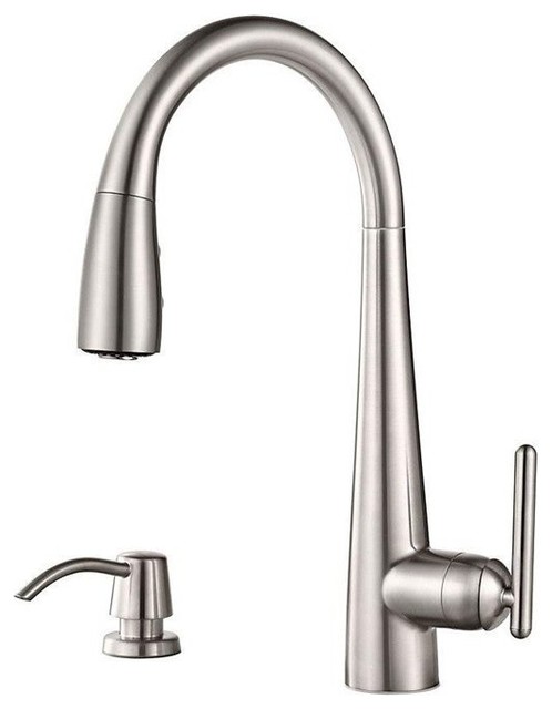 Pfister Lita 3 Function Pullout Spray High Arc Kitchen Faucet