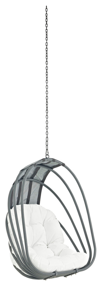 White Whisk Outdoor Patio Swing Chair Without Stand Modern Hammocks And Chairs By First Of A Kind Usa Inc White Whisk Outdoor Patio Swing Chair, Modway Abate Outdoor Patio Swing Chair Without Stand