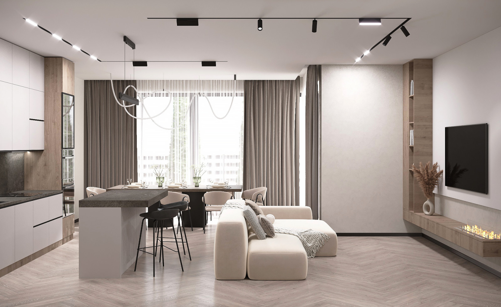 Одноэтажный дом в КП Николино парк