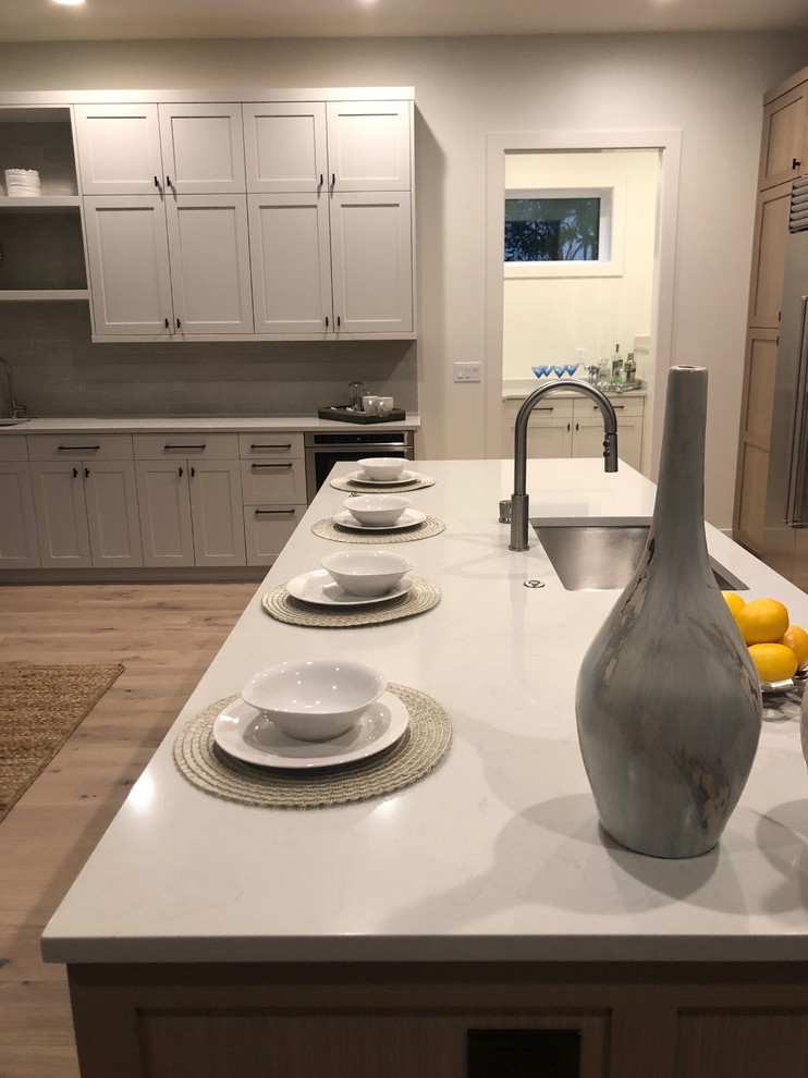 Inspiration for a transitional home design remodel in Seattle